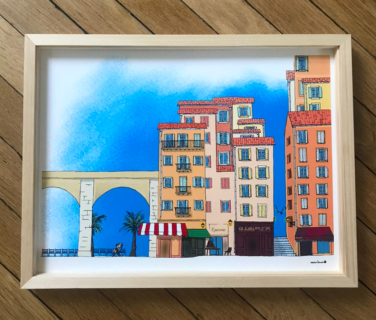 tableau-du-vieux-nice-dessin-de-ville-marl-ne-design